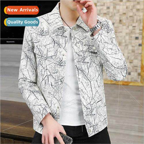 2023 casual versatile spring fall jacket men nd spring lapel