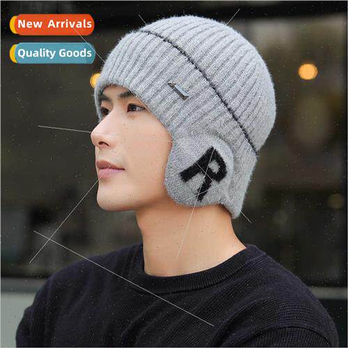Woolen hat winter cycling cold men warm knted hood electric