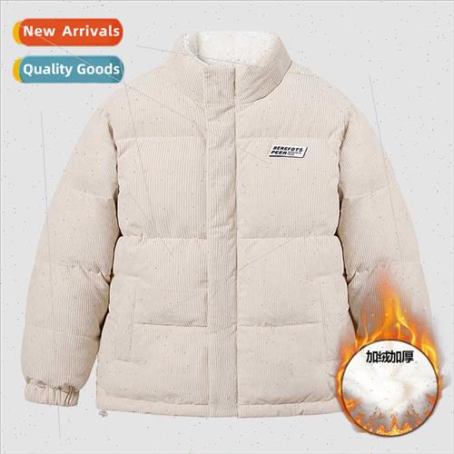 Corduroy cotton jacket reversible couples hipster fall winte