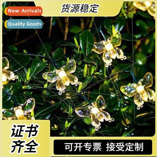 led solar dragonfly butterfly lights string summer outdoor p