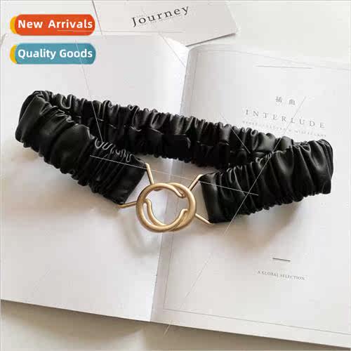 Black belt female fashion decoration dress sub waist simple