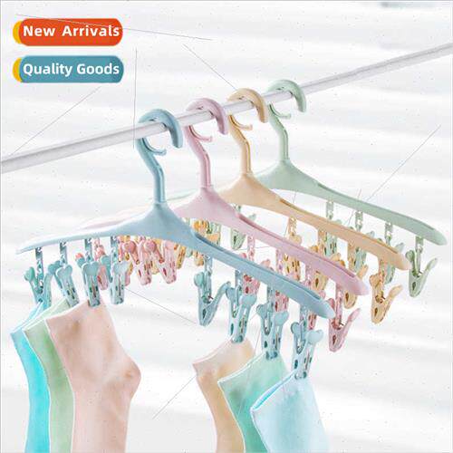 8 Clips WindproSnap Clothes Rack Multifunctional Plastic Sca