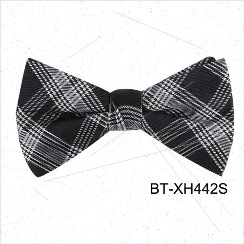 Plaid Striped Mulberry lk Bow Tie Men Women Shirt Double Lay