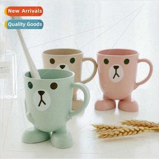 cup teeth brushing coupl mouthwash cute Cartoon children