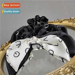 fluttering letters bow Korean intestine band large circ hair