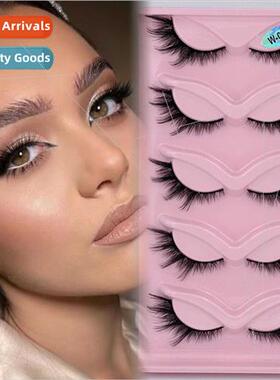 Europe Fox Eyes False Eyelashes 适用Cat Eyes False Eyelashes
