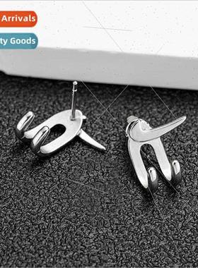 Back hanging pairs hook claw earrings men women nd hip-hop s