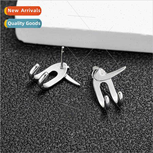 Back hanging pairs hook claw earrings men women nd hip-hop s