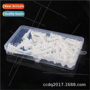 Plaster wall nylon thread expansion screws 100pcs black zinc