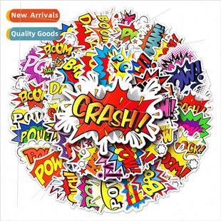 50 English nd luggage stickers creative personaly waterproof