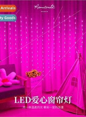 Love curtain lights string lights proposal decorative lights