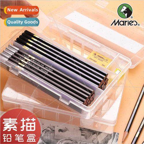 Sketching plastic pencil case multifunctional transparent st