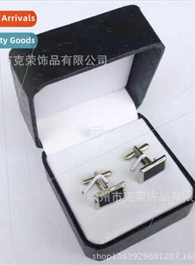 Fashion Men French Cufflinks Black Rectangle Oil Drip Cheap