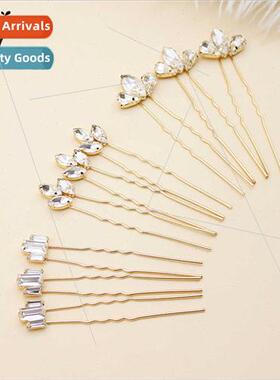 Bridal headdress 9 a pack alloy hair k flowers small hairpin