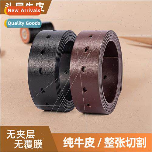 Belt whout buckle 3.85 belt body Pin buckle head layer belt