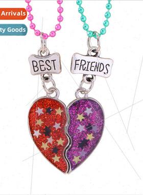 2022 New BFF Best Friends Alloy Pendant Star Patchwork best