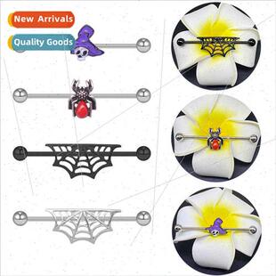 Europe spider earrings stainless steel earrings spider web e