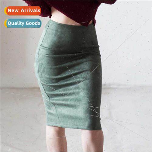 Suede bustier solid color open buckskin velvet bustier high-