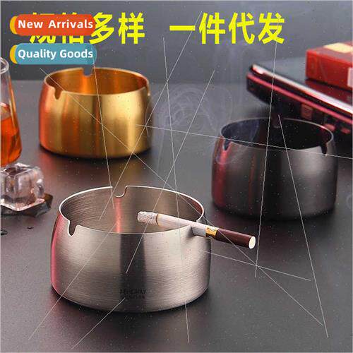 Multifunctional stainless steel ashtray creative home person