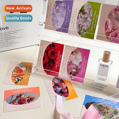 colorful garden card floral gift wrapping blessing card flow