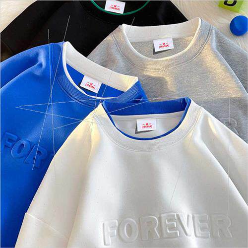 2023 new round neck sweater men tide spring fall long-sleeve