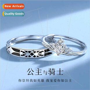 Princess Knight Couple Rings Pair Men Women Rings che Openin