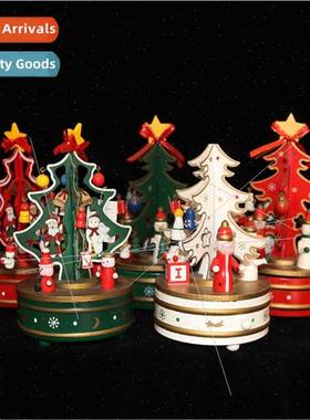 High-grade Christmas decorative music box music bell rotatin
