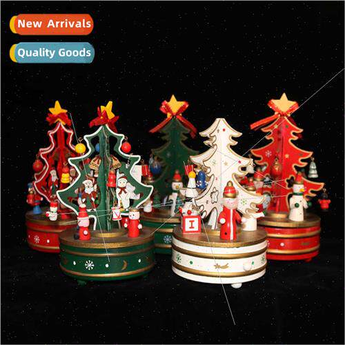 High-grade Christmas decorative music box music bell rotatin