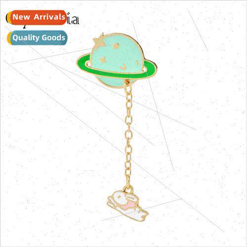 Europe Cartoon Set Brooch vely Cute Planet Bunny Brooch
