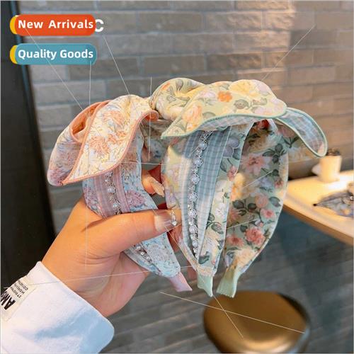 Korea ins retro new small broken flowers large  color plaid