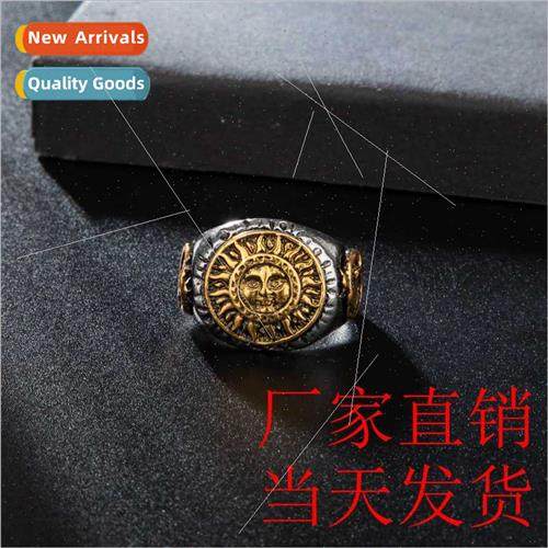 Europe new Thai silver sunflower smiley domineering opening