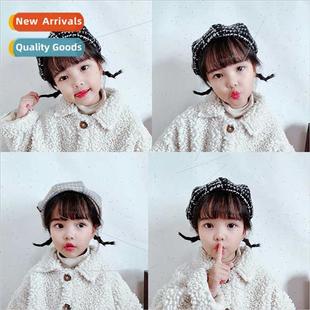 Englchildren octagonal cap fall winter  painter hat girls pr