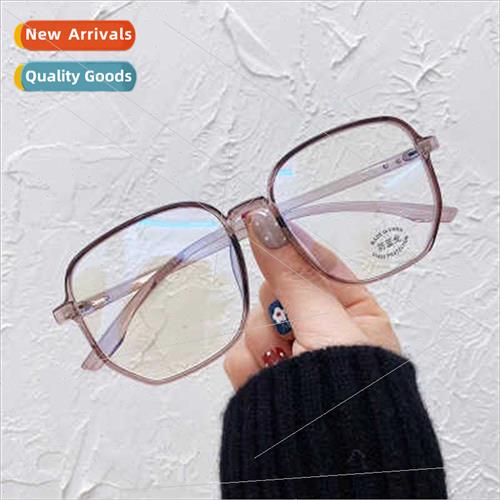 New TR90 plano fashion nd frame mirror square irregular glas