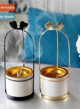 Middle East Arab metal iron ceramic combination incense burn