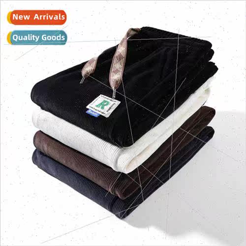2022 high  three-dimensional waist pants men winter loose co