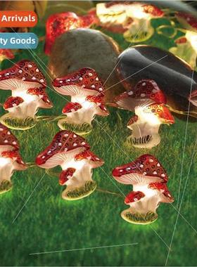 led copper wire light string simulation 3d mushroom lights h