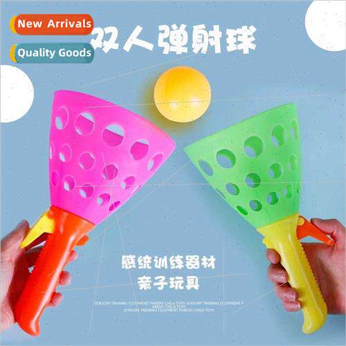 Children two-player ball catapult ball puzzle elastic throw