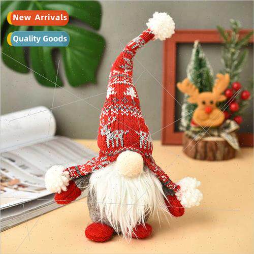 Santa Claus doll desktop ornaments faceless doll standing do