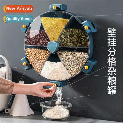 Rice Bucket Rice Bowl Storage Jar Kchen Household Wall Mount