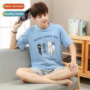 short sleeved high summer school junior pure Boys cotton