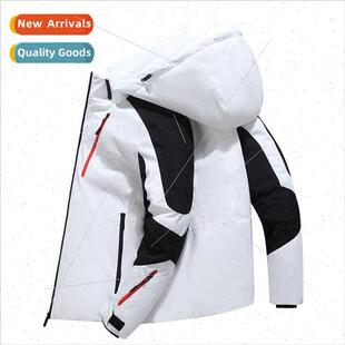 Winter Teenagers Zipper de Seam Insert Pockets Solid Color S