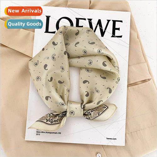 2022 new Korean  cashew pattern mulberry silk small silk sca