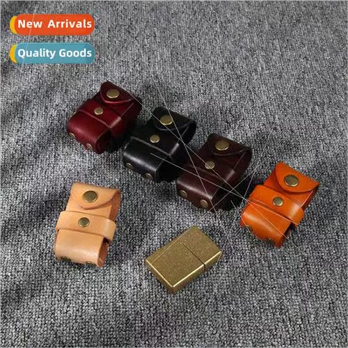 2024 New Cowhide ghter Case Leather Handmade ghter Protectiv