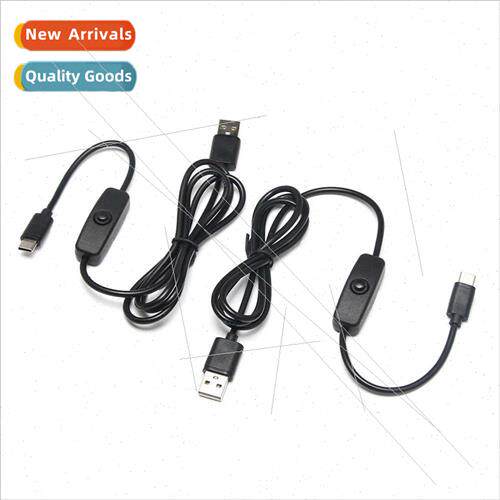 Raspberry Pi 4B Power Cord 5V3A Power Swch Cable USB Type-c