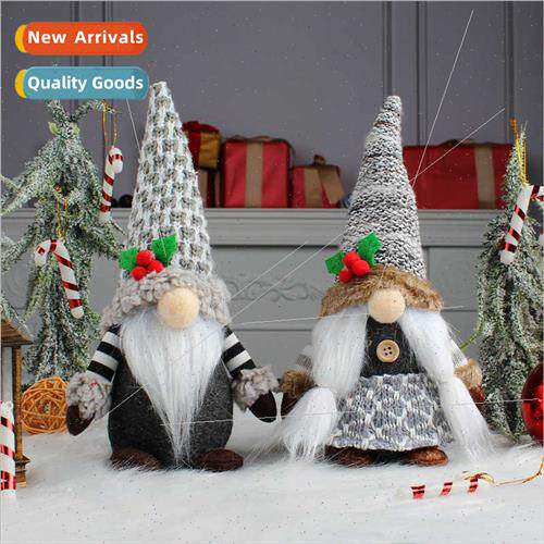 Creative knting faceless old man doll ornament cute plush Ru