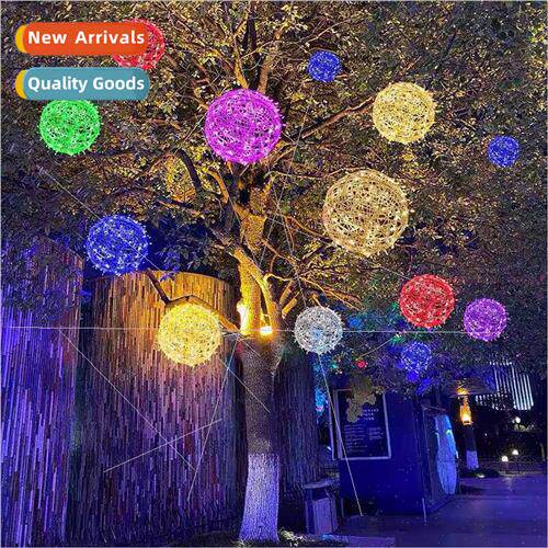 led rattan ball lights outdoor round ball lights landscape h