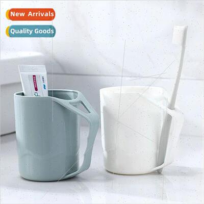 color brushing cup household plastic mouthwash cup wh handle