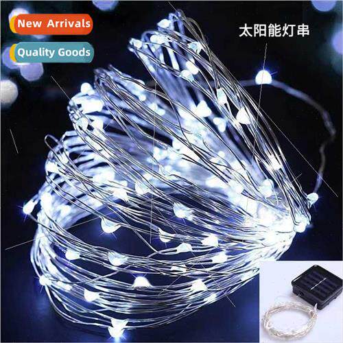 led solar copper wire lights holiday Christmas decoration li