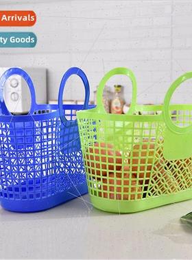 Plastic Carrying Basket Storage Basket Bathroom Soft Body Sh