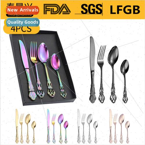 Palace 304 tableware 4/5 pcs embossed Western-knife k spoon